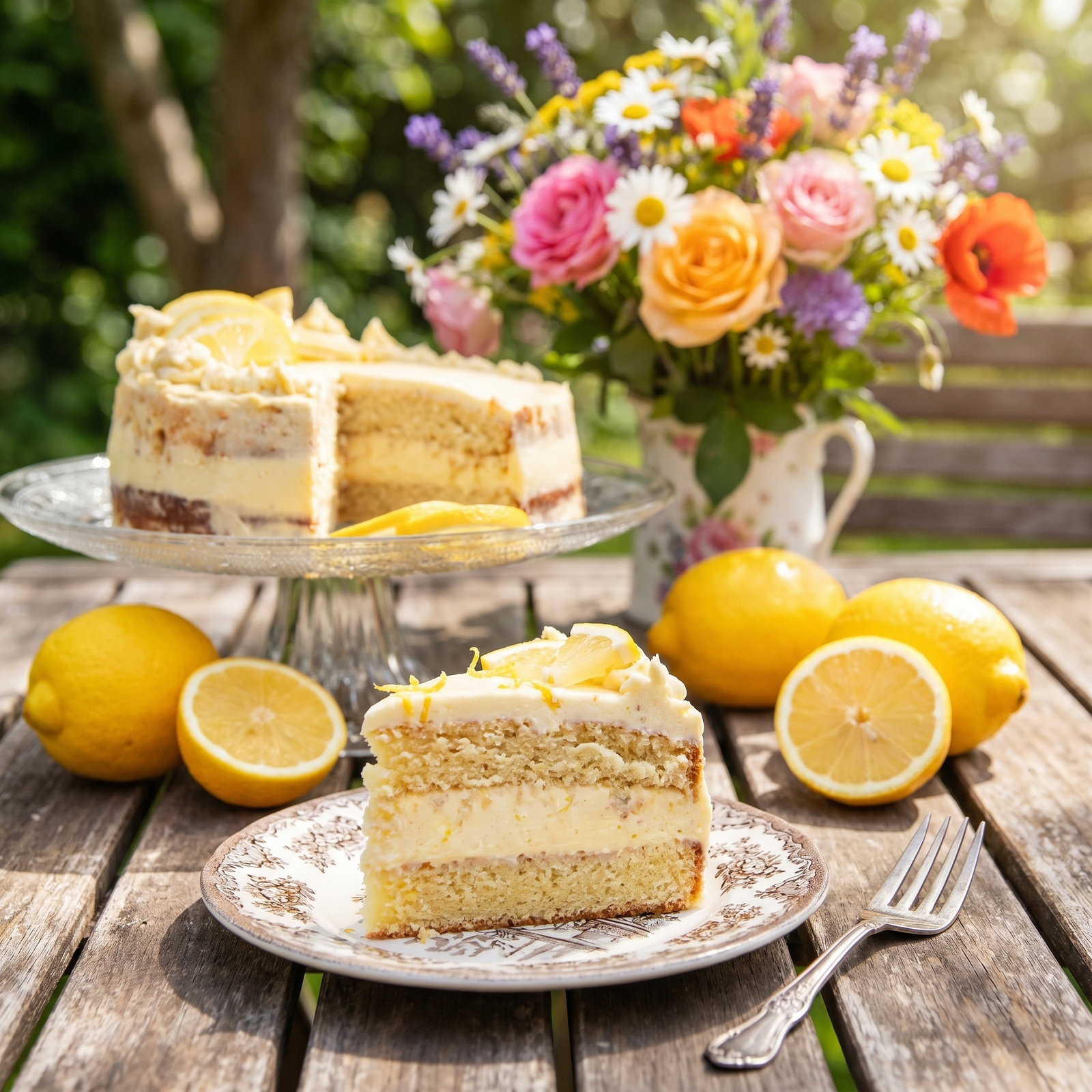 Low-Carb & Keto Naked Lemon Cake