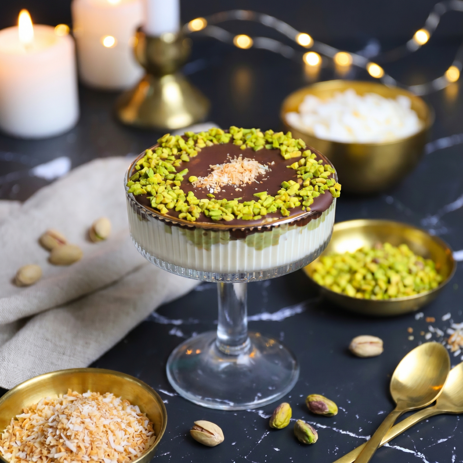 Low-Carb Pistazien-Kokos Creme