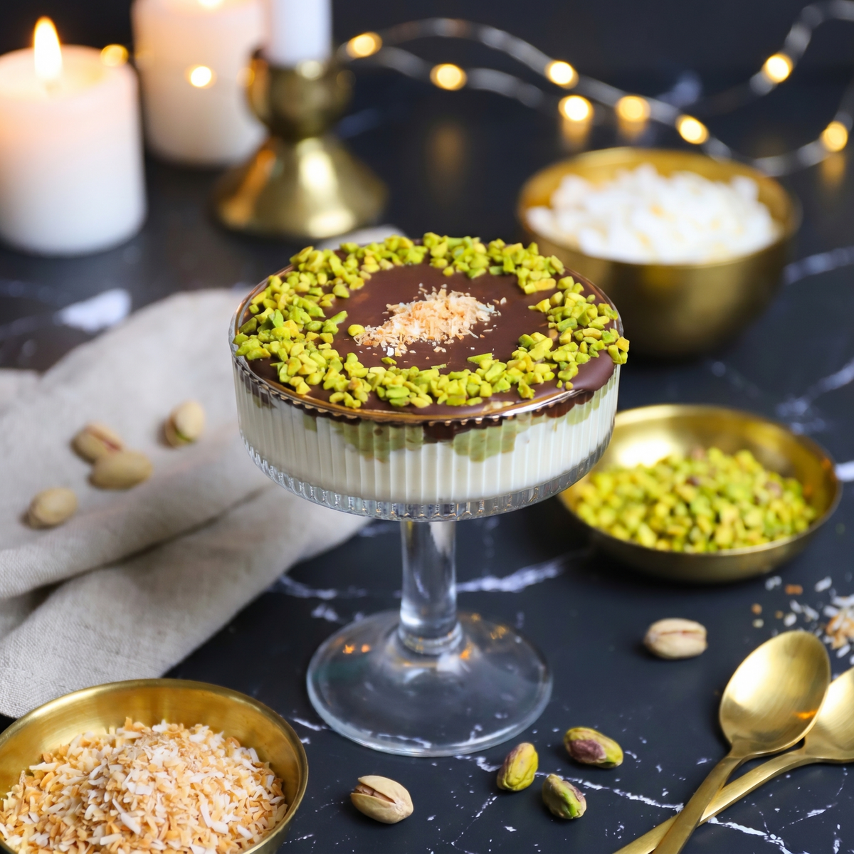 Low-Carb Pistazien-Kokos Creme