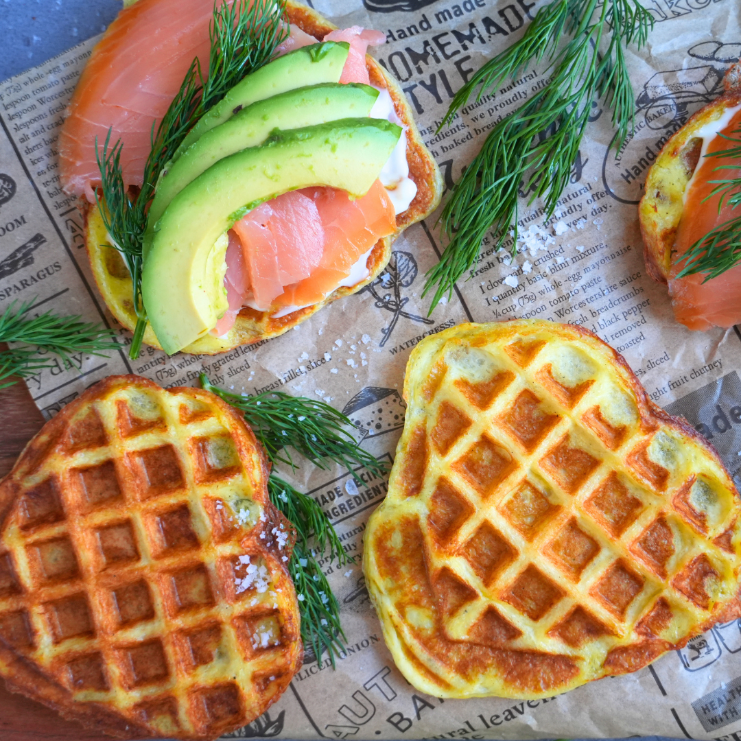 2-Zutaten Low-Carb Waffeln