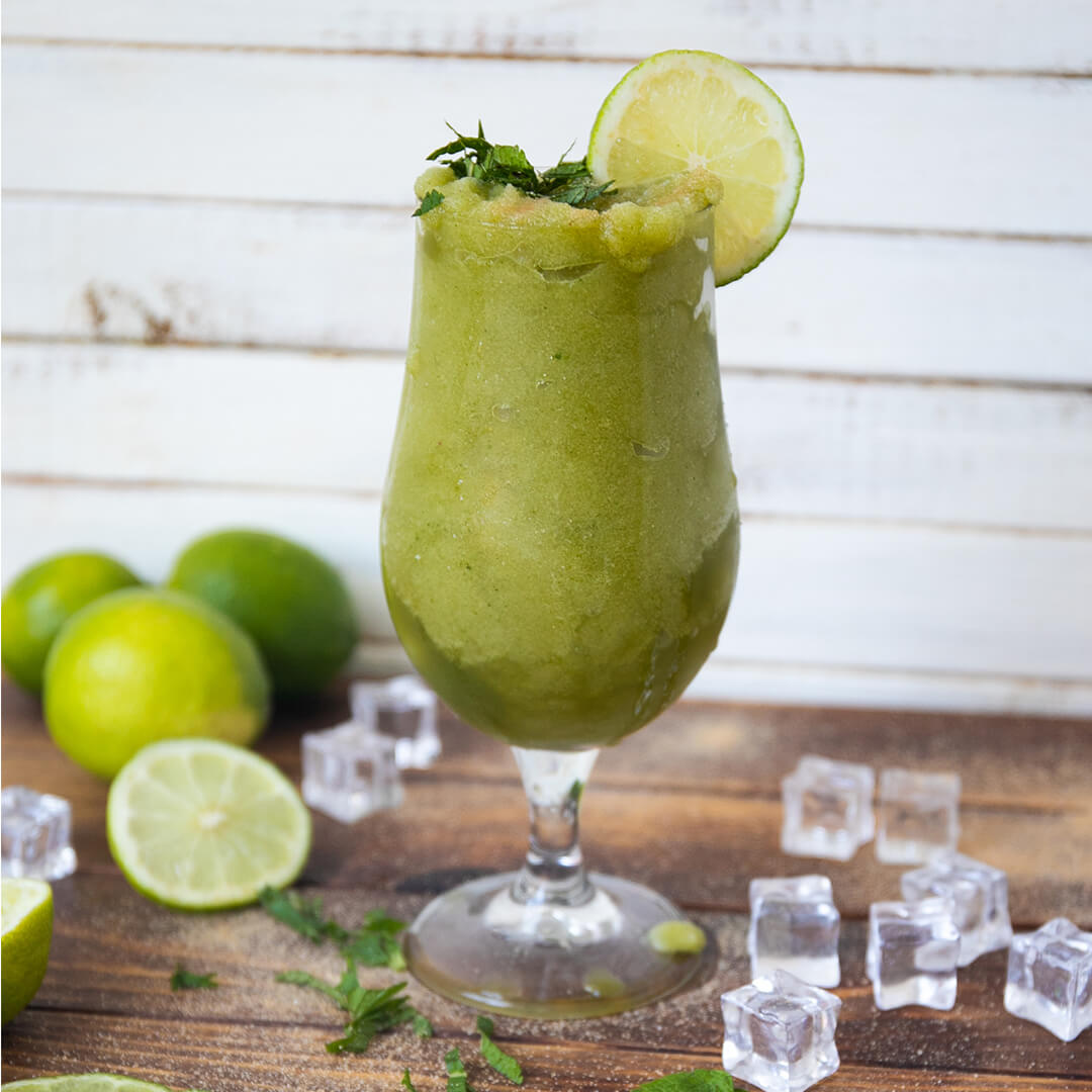 Frozen Mojito Slushy ohne Zucker