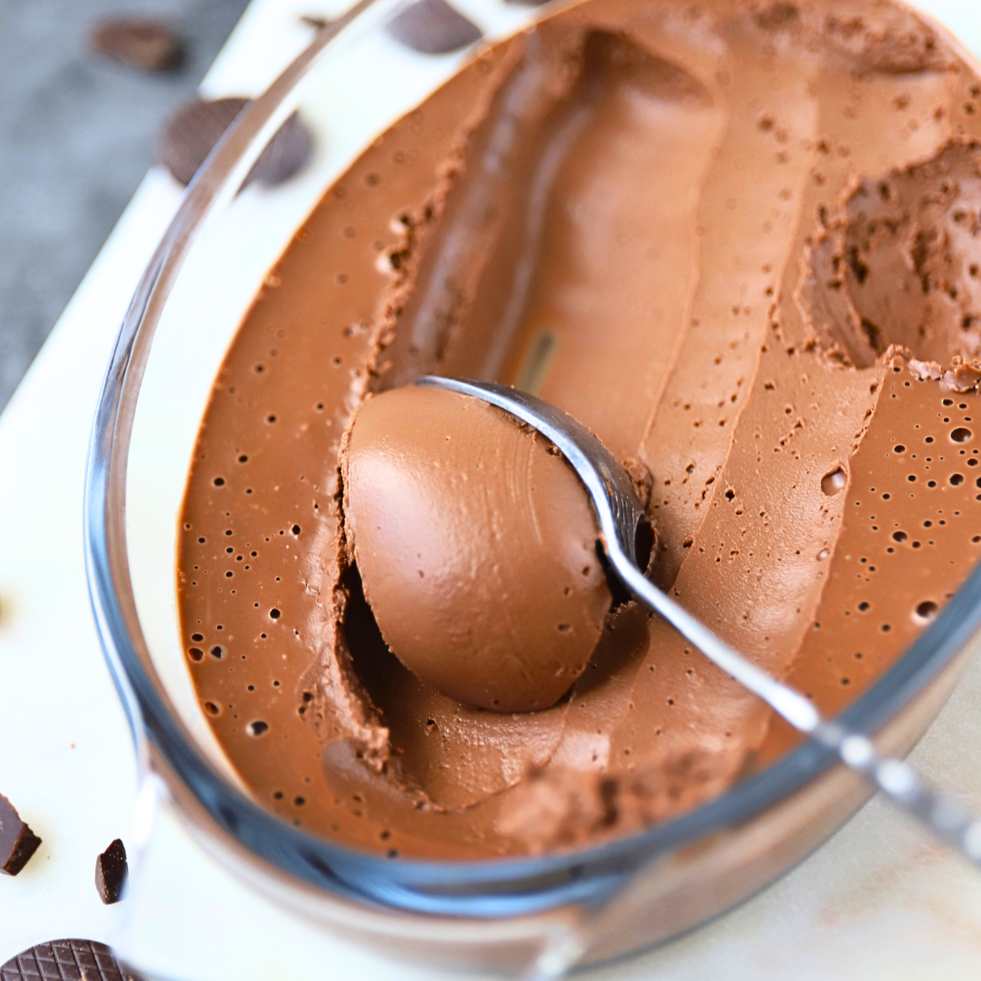 2 Zutaten Keto Schoko-Kokos-Mousse
