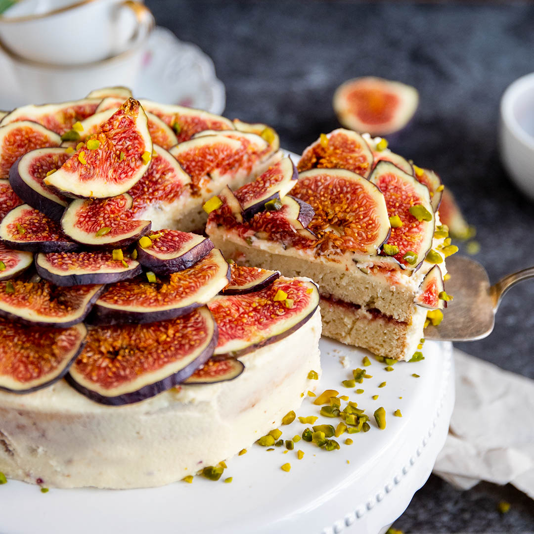 Low-Carb & Keto Feigen-Sahne-Torte