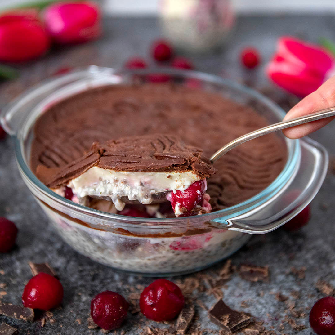 Low-Carb & Keto Donauwellen Porridge