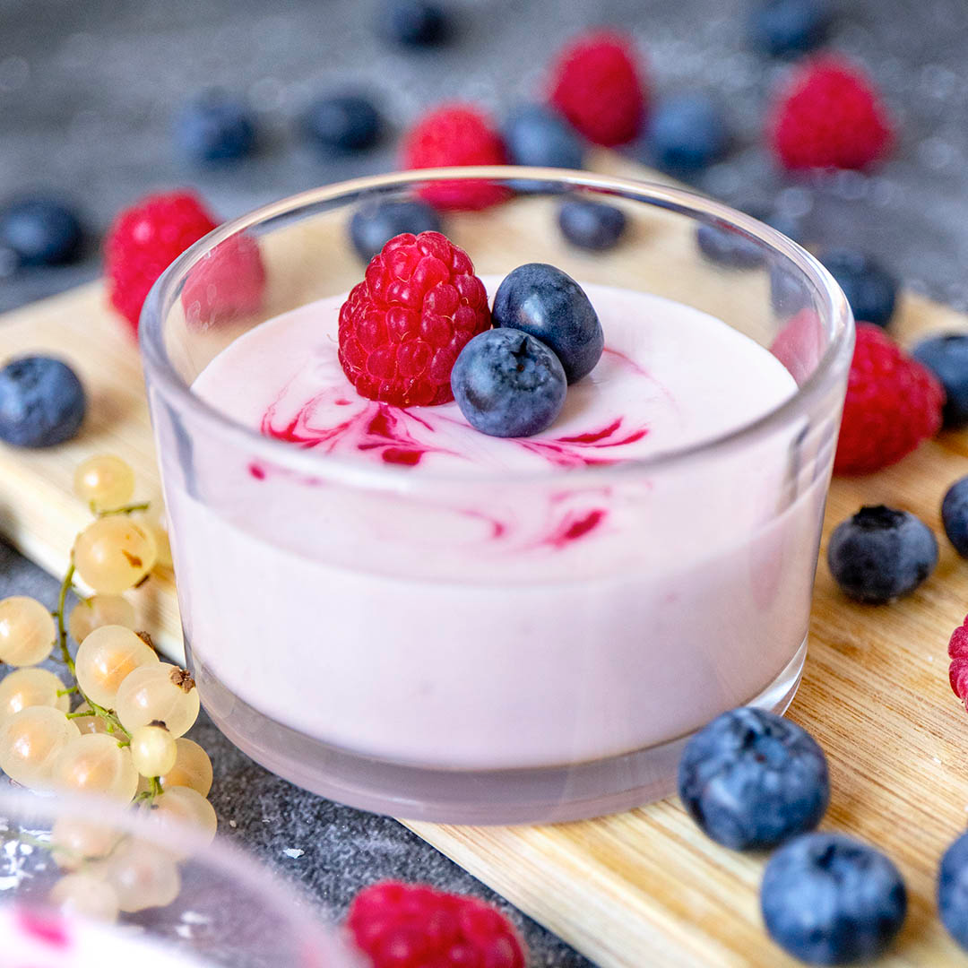 Ketobooster Himbeer-Vanille-Pudding