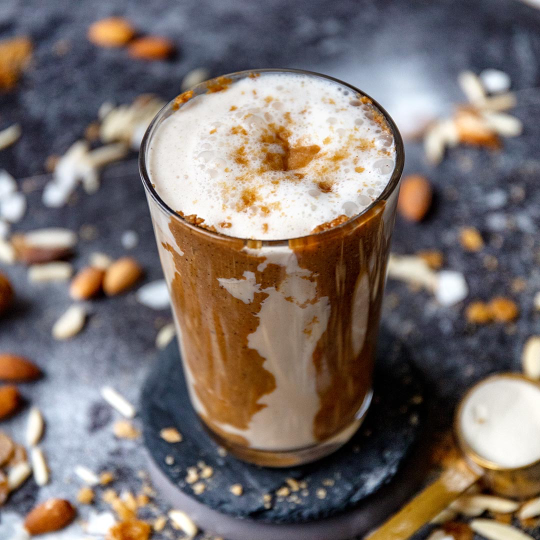Low-Carb Ketobooster Karamell-Mandel-Shake