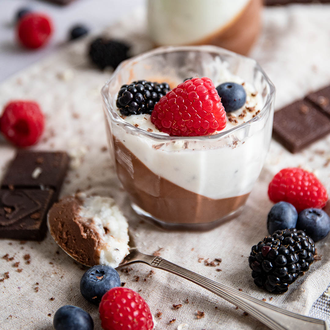 Vegane Low-Carb Schoko-Mousse