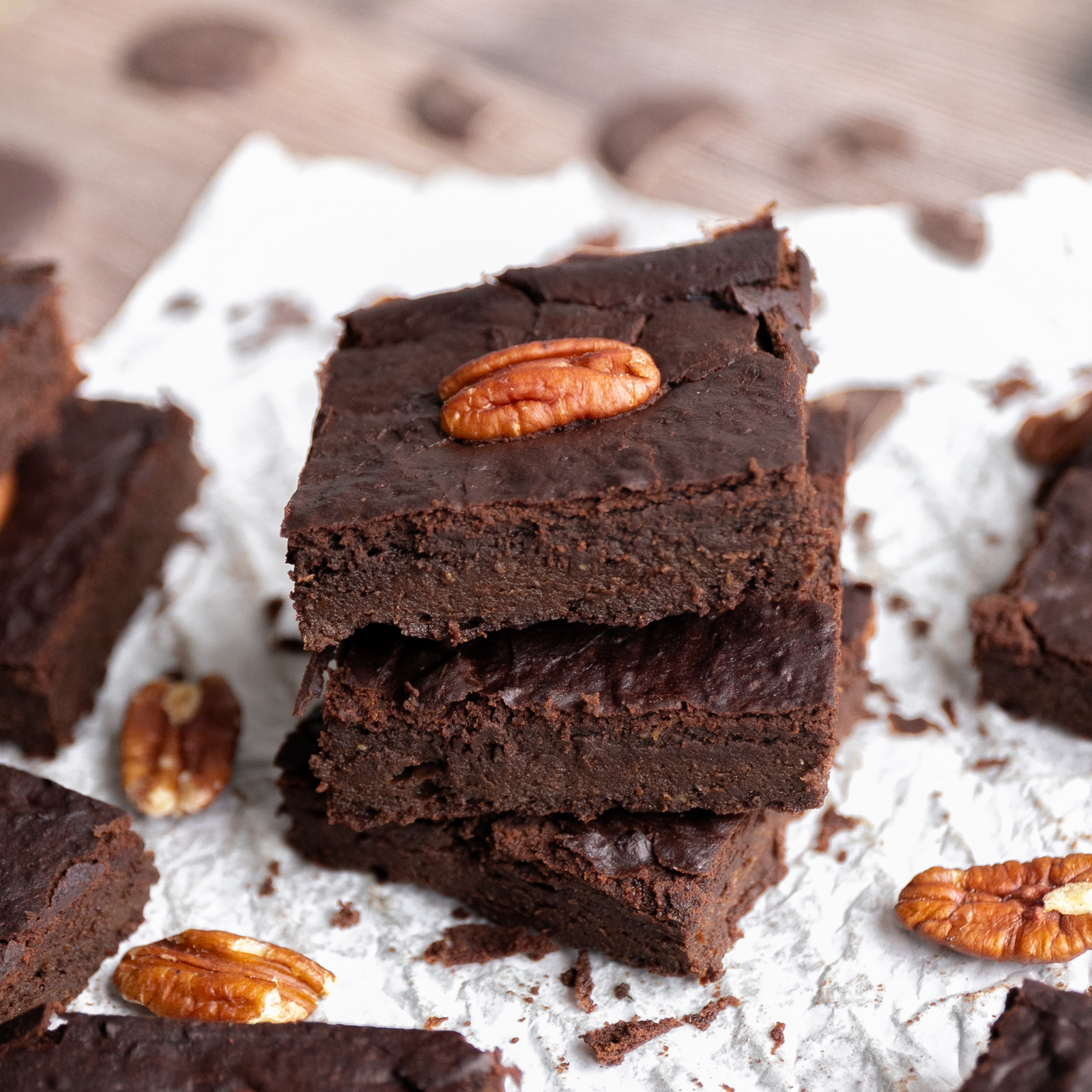 Keto vegane Avocado-Brownies