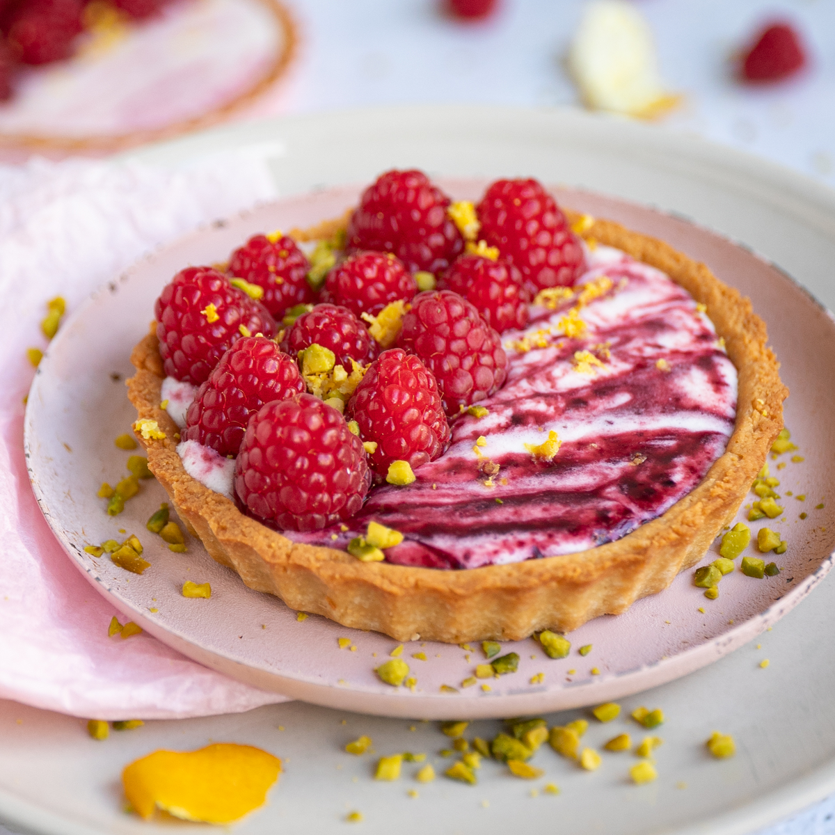 Ketogene Zitronen-Himbeer Tartelettes