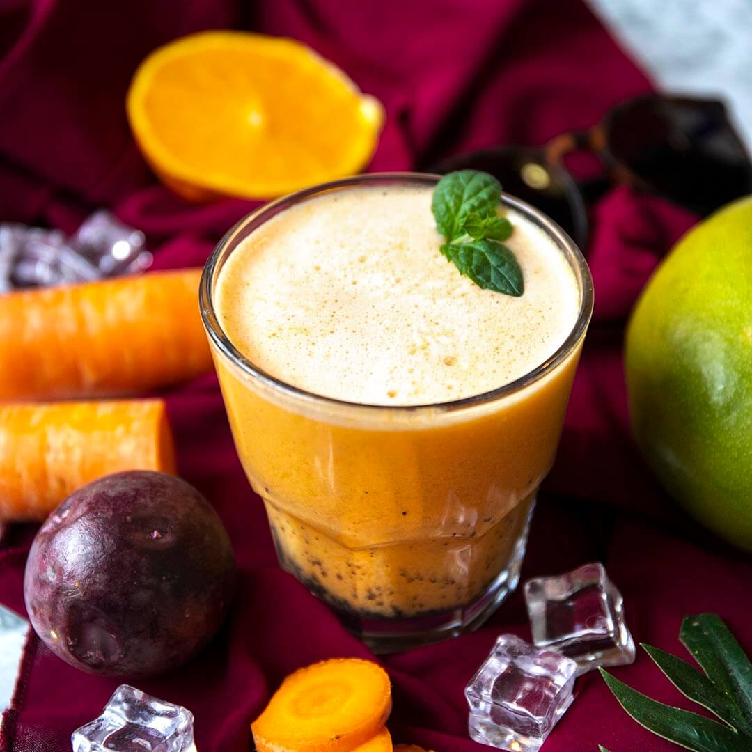 Ketogener Mango-Maracuja-Shake