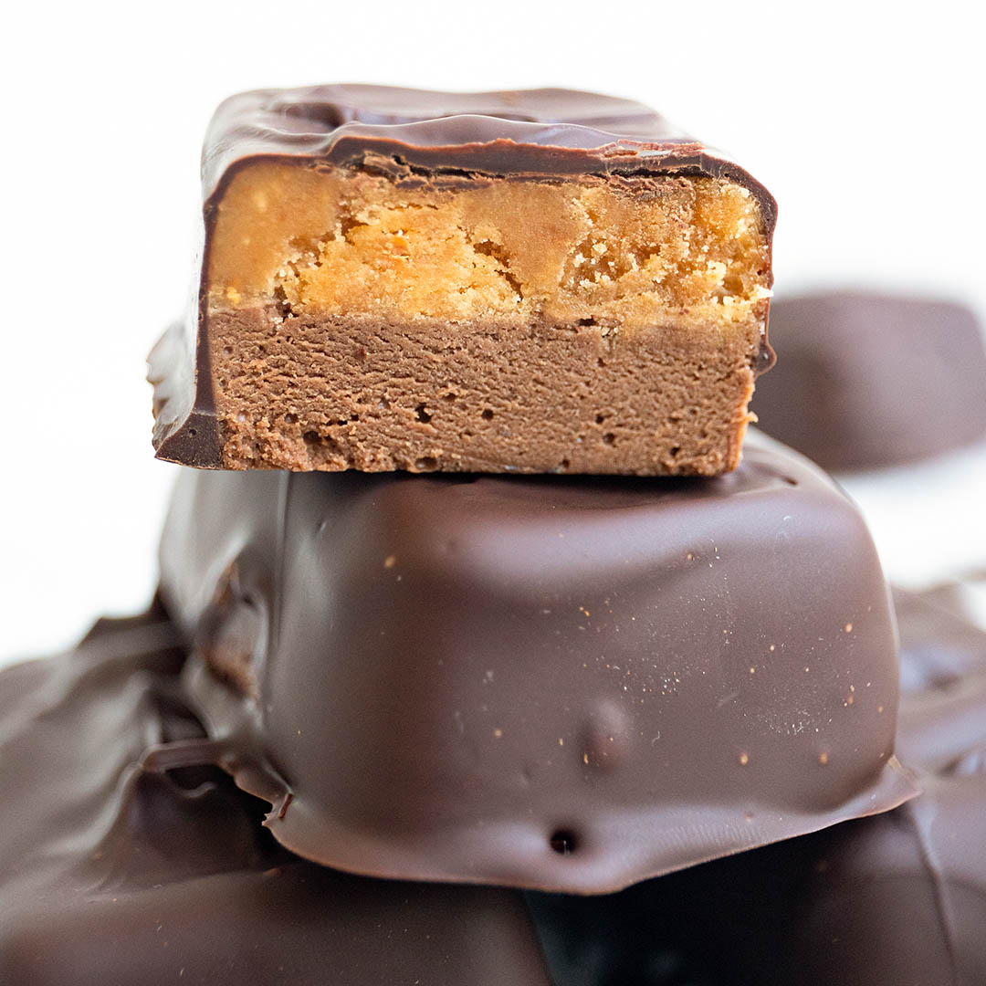 Low-Carb Marshmallow-Karamell-Fudge-Riegel