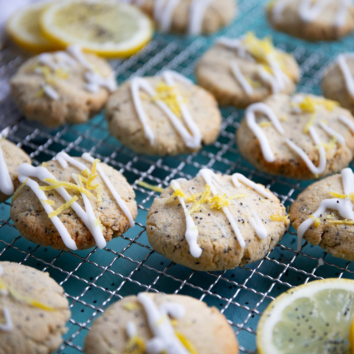 Low-Carb & Keto Mohn-Zitronen Cookies