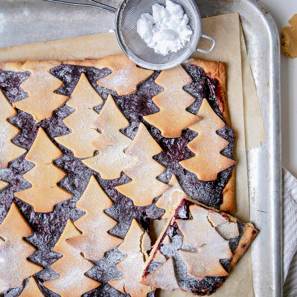 Low-Carb & Keto Linzer Streifen