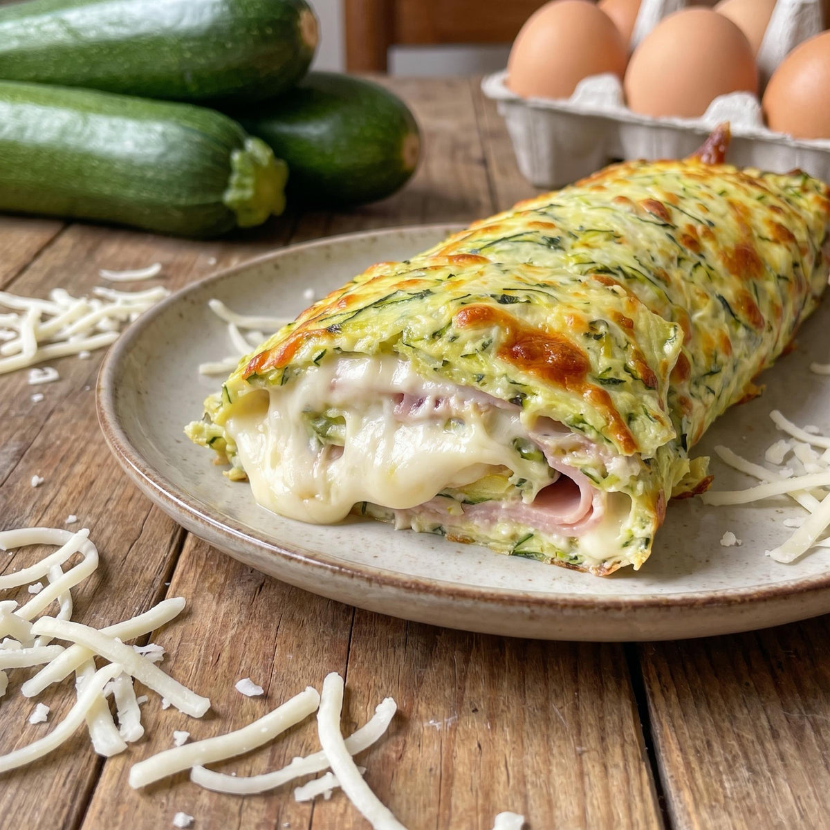 Low-Carb Zucchini Rolle