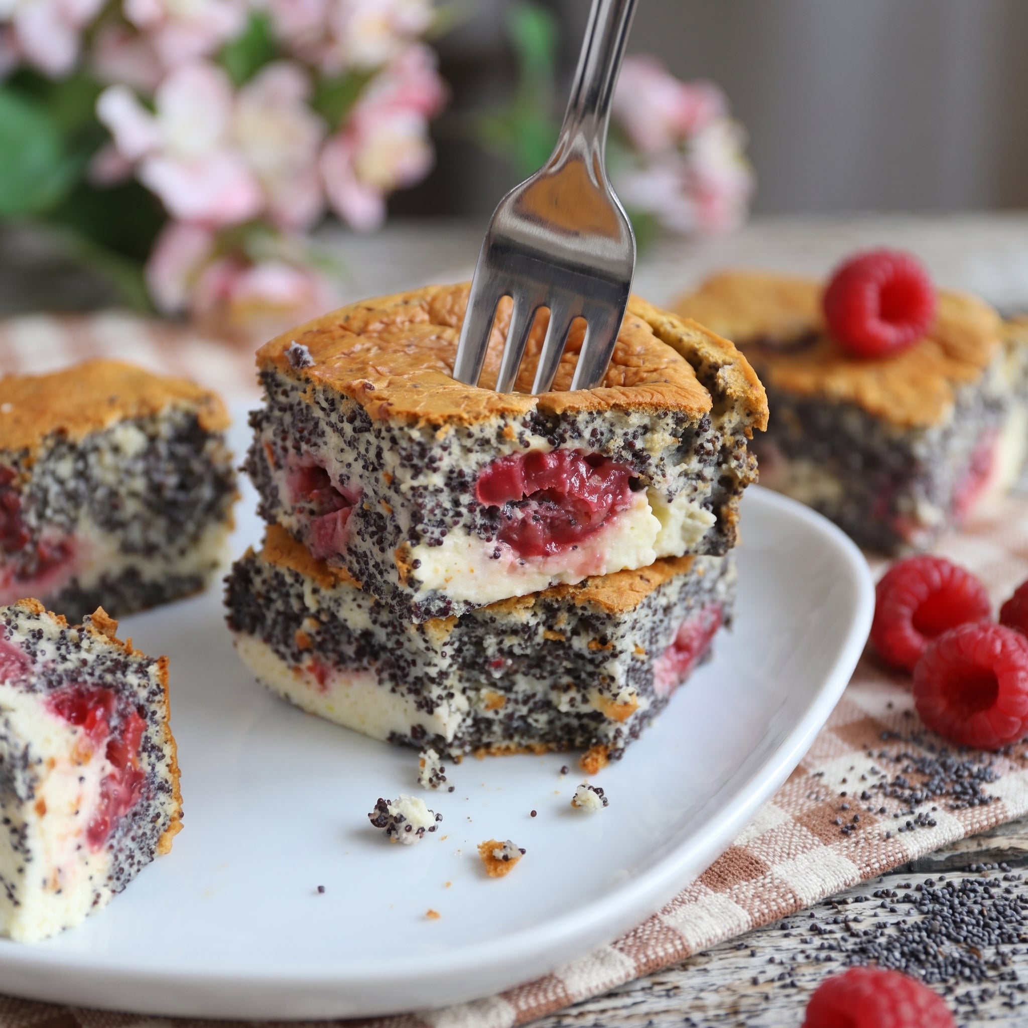Low-Carb & Keto Mohn-Himbeer-Bites