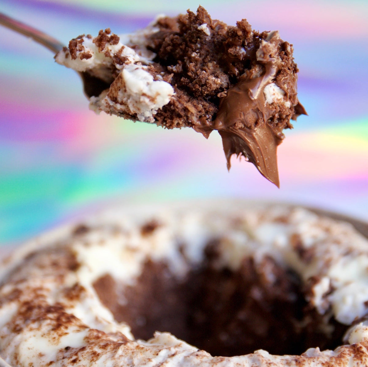Low-Carb Mikrowellen-Bounty-Lava-Cake