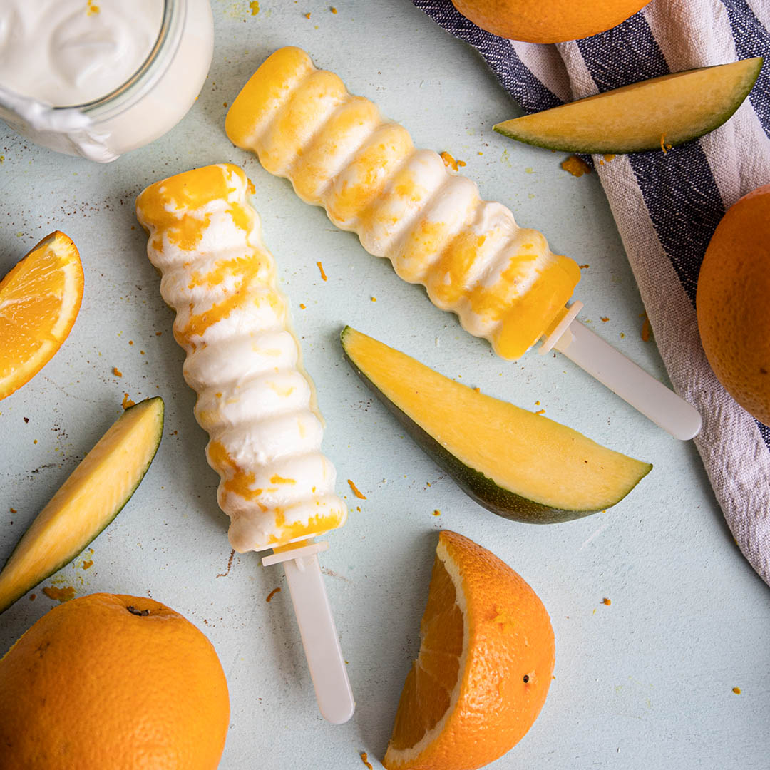 Low-Carb & Keto Orangen-Joghurteis