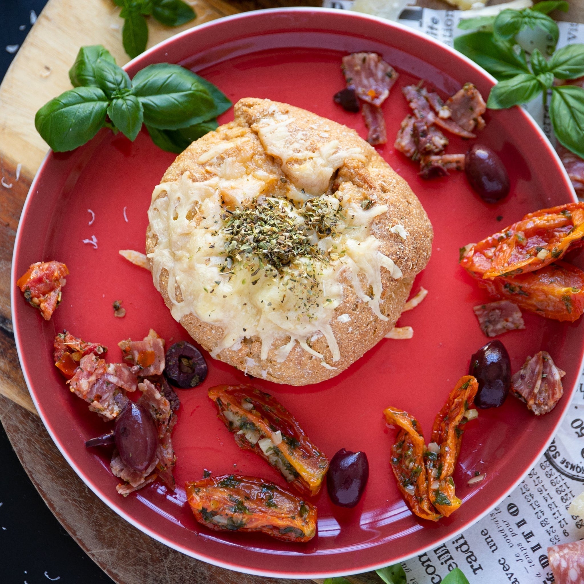 Low-Carb & Keto Pizzabrötchen