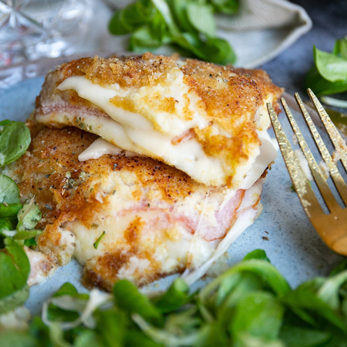 Low-Carb & Keto "Cordon Bleu" aus Püree