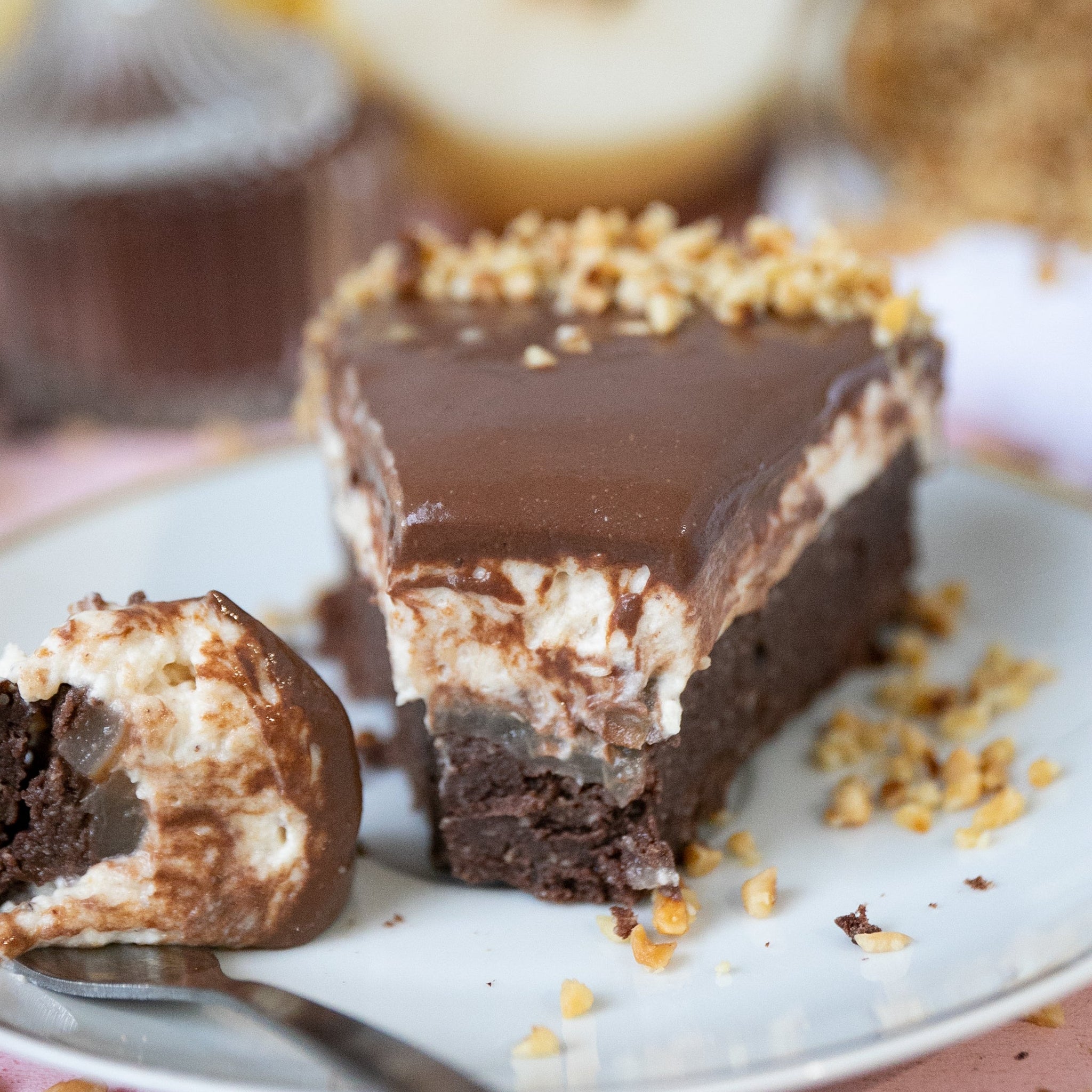 Low-Carb  & Keto Birnen-Haselnuss-Torte