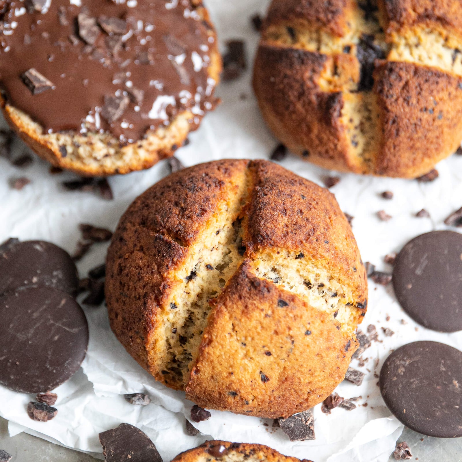 Low-Carb & Keto Schokobrötchen