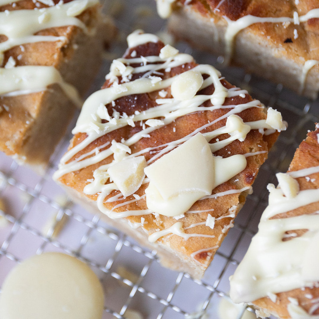 Low-Carb White Chocolate Blondies