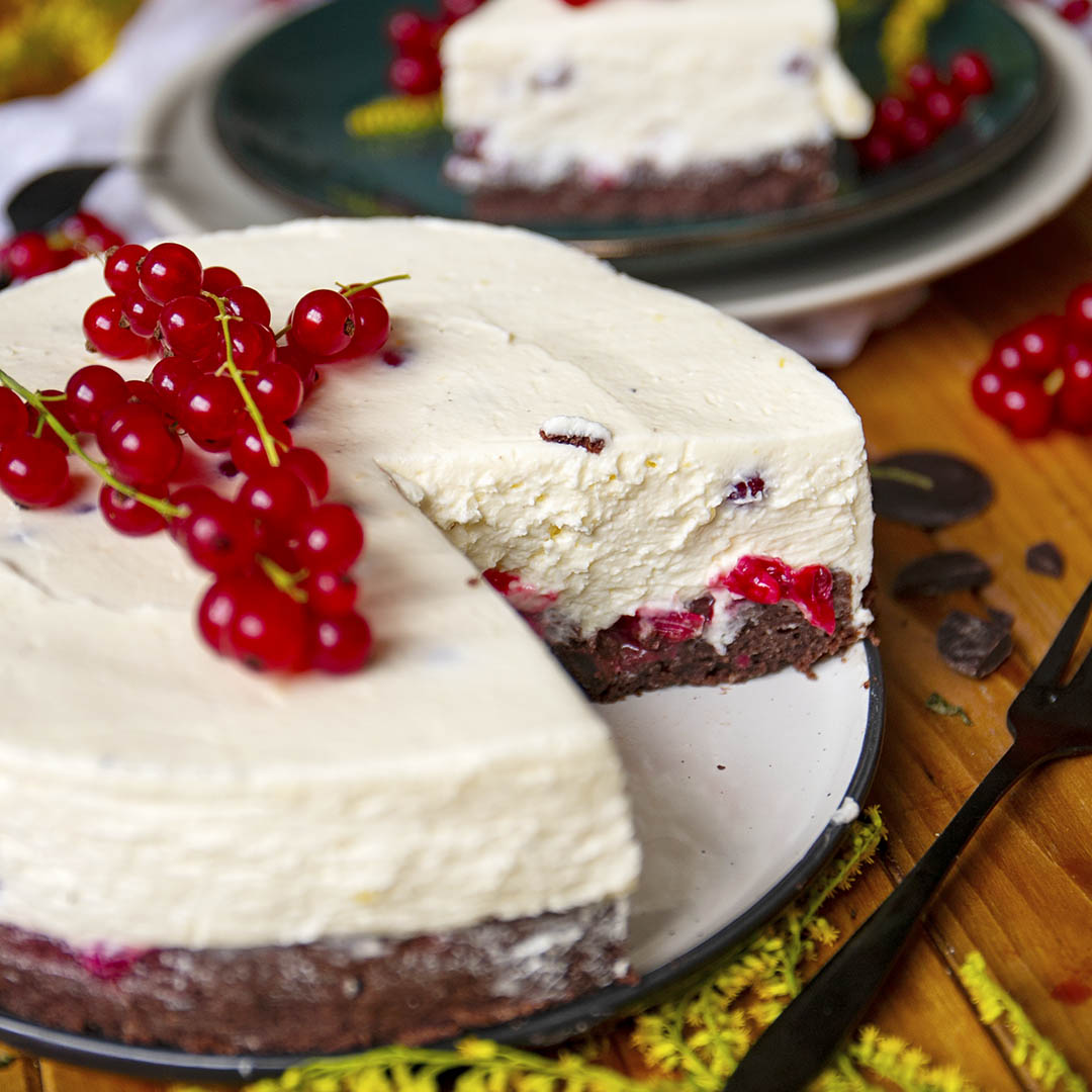 Low-Carb & Keto Browniekuchen mit Cheesecake