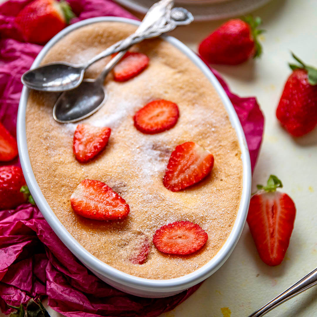 Low-Carb Clafoutis mit Beeren