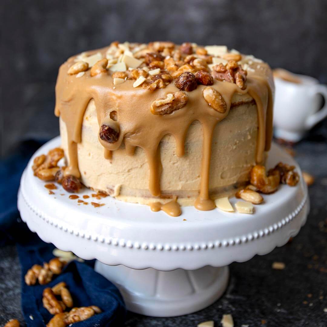 Low-Carb & Keto Karamell-Torte