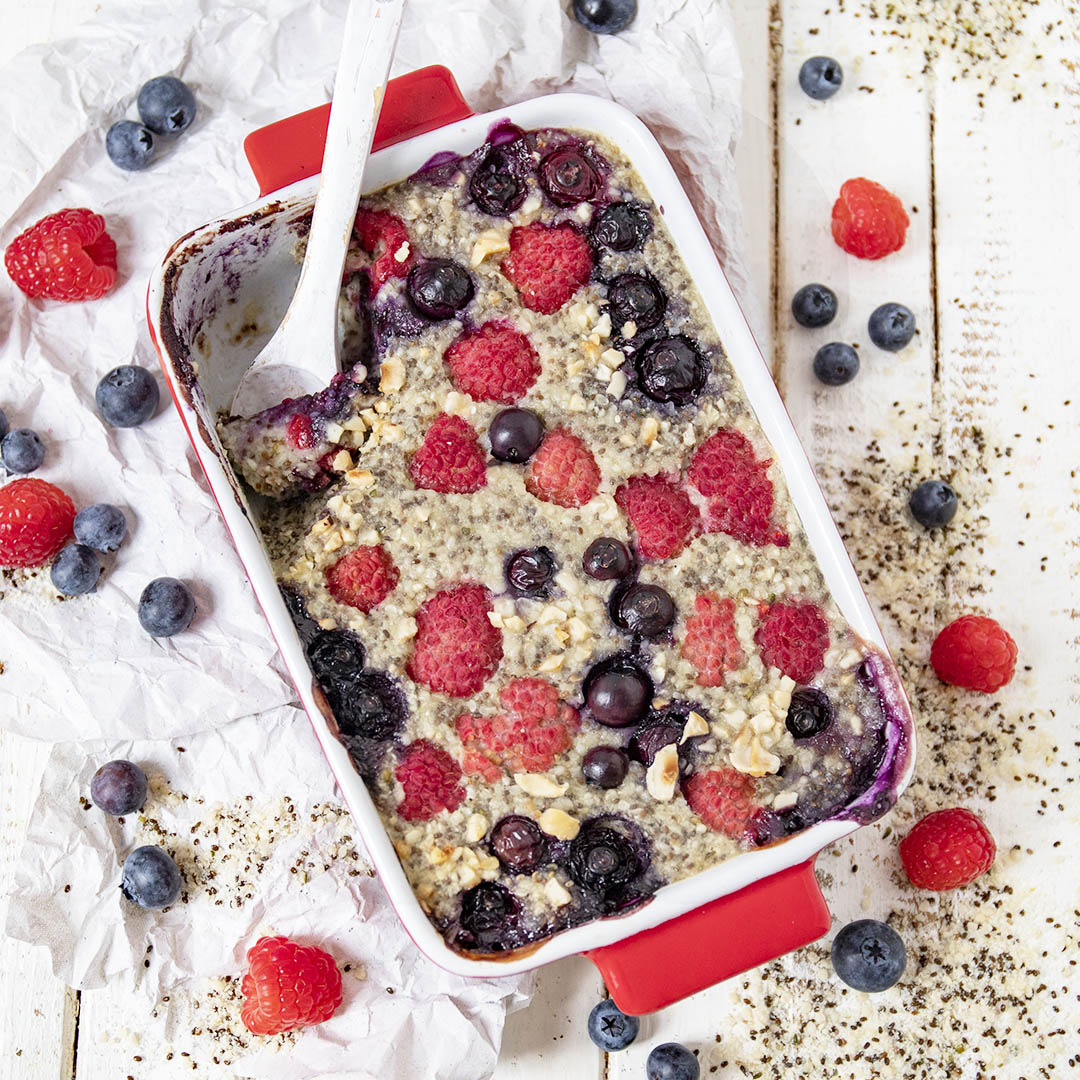 Gebackenes Low-Carb & Keto Porridge