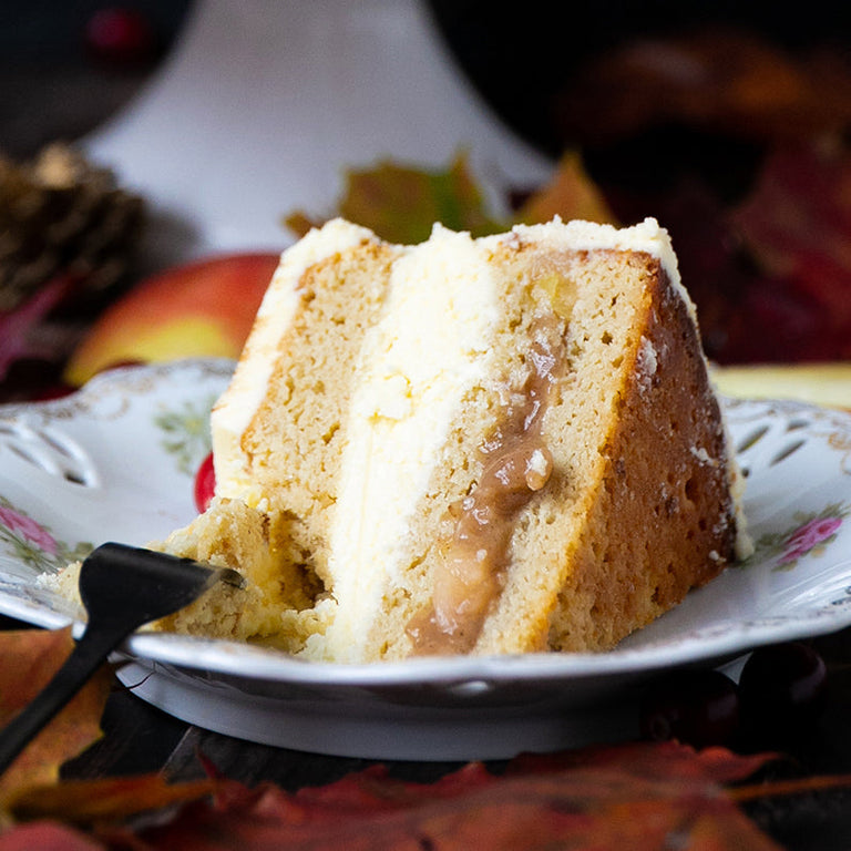 Low-Carb Bratapfel Buttercreme Torte