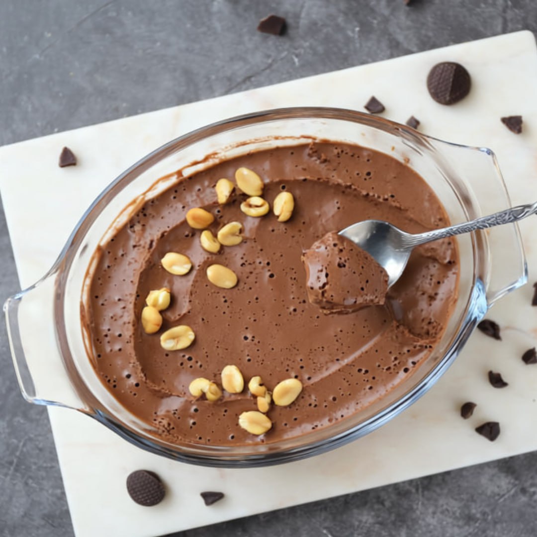 Low-Carb 4 Zutaten Erdnuss-Mousse