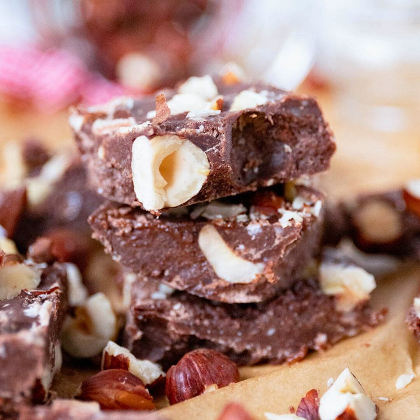 Ketobooster Haselnuss-Schoko Fudge
