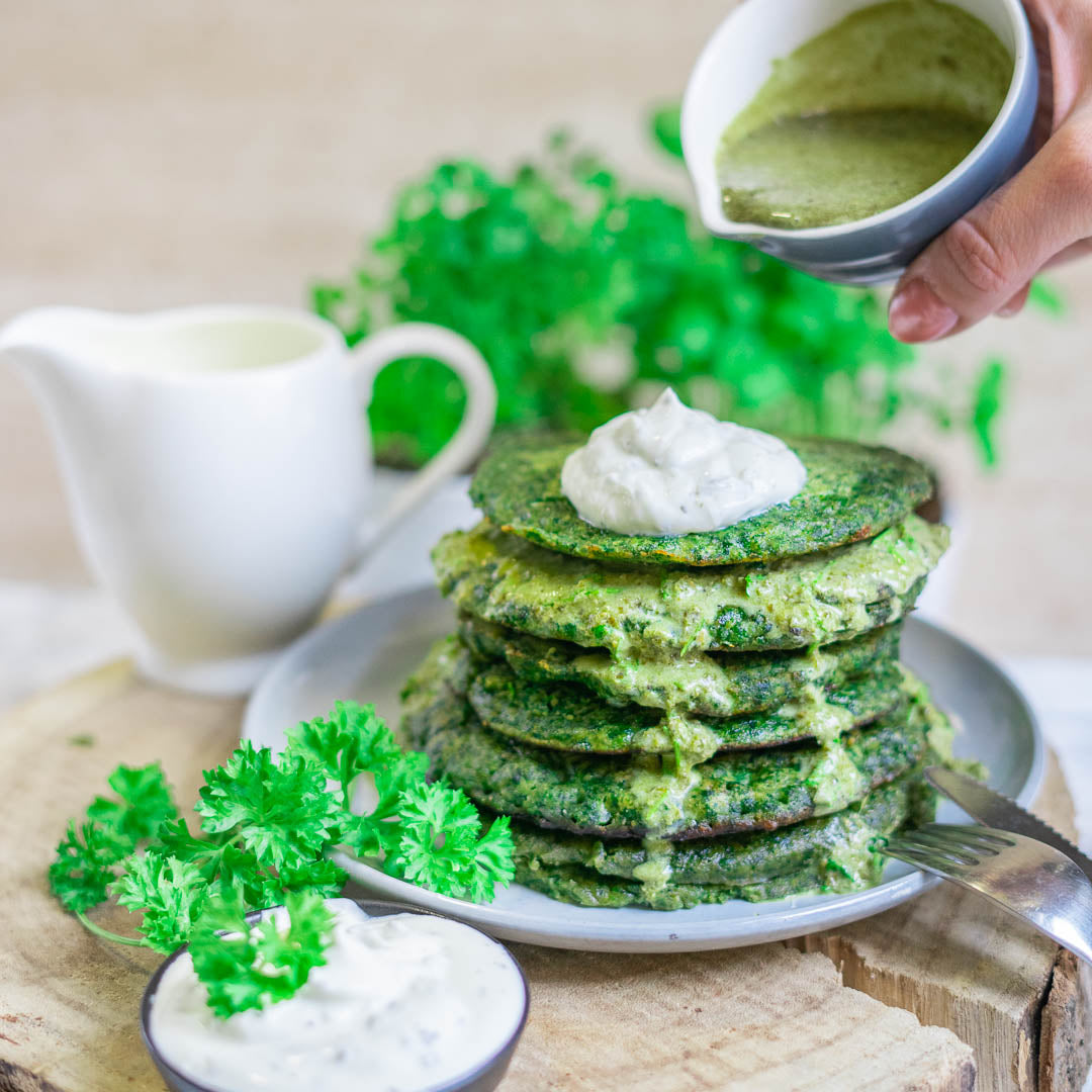 Keto Spinat-Pancakes