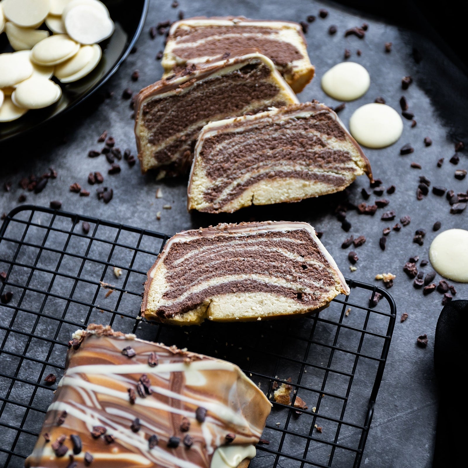 Low-Carb & Keto Zebra-Kuchen