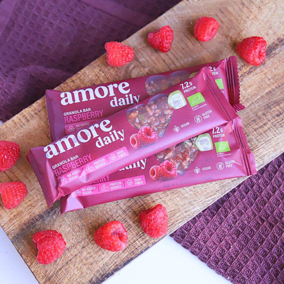 Lower-Carb* Granola Bar | Himbeere | Maxipack mit 12 Stück