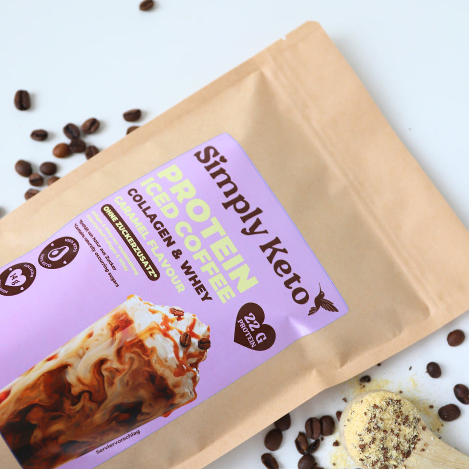 Lower-Carb* Protein Eiskaffee | Karamell
