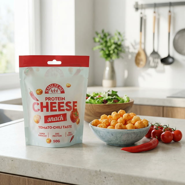 Gepuffter Käse Snack | Tomate Sweet-Chili