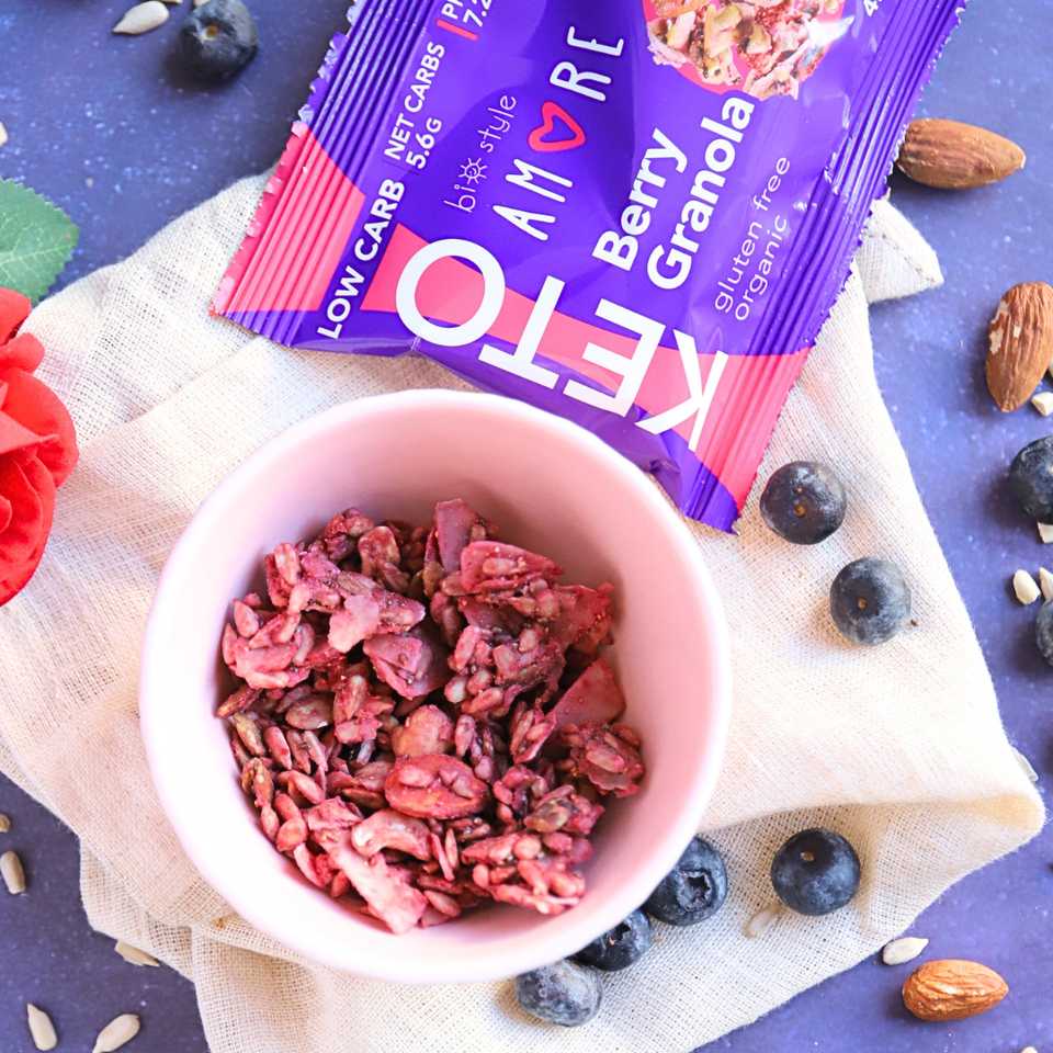 AMORE Keto Granola On the Go Waldfrucht
