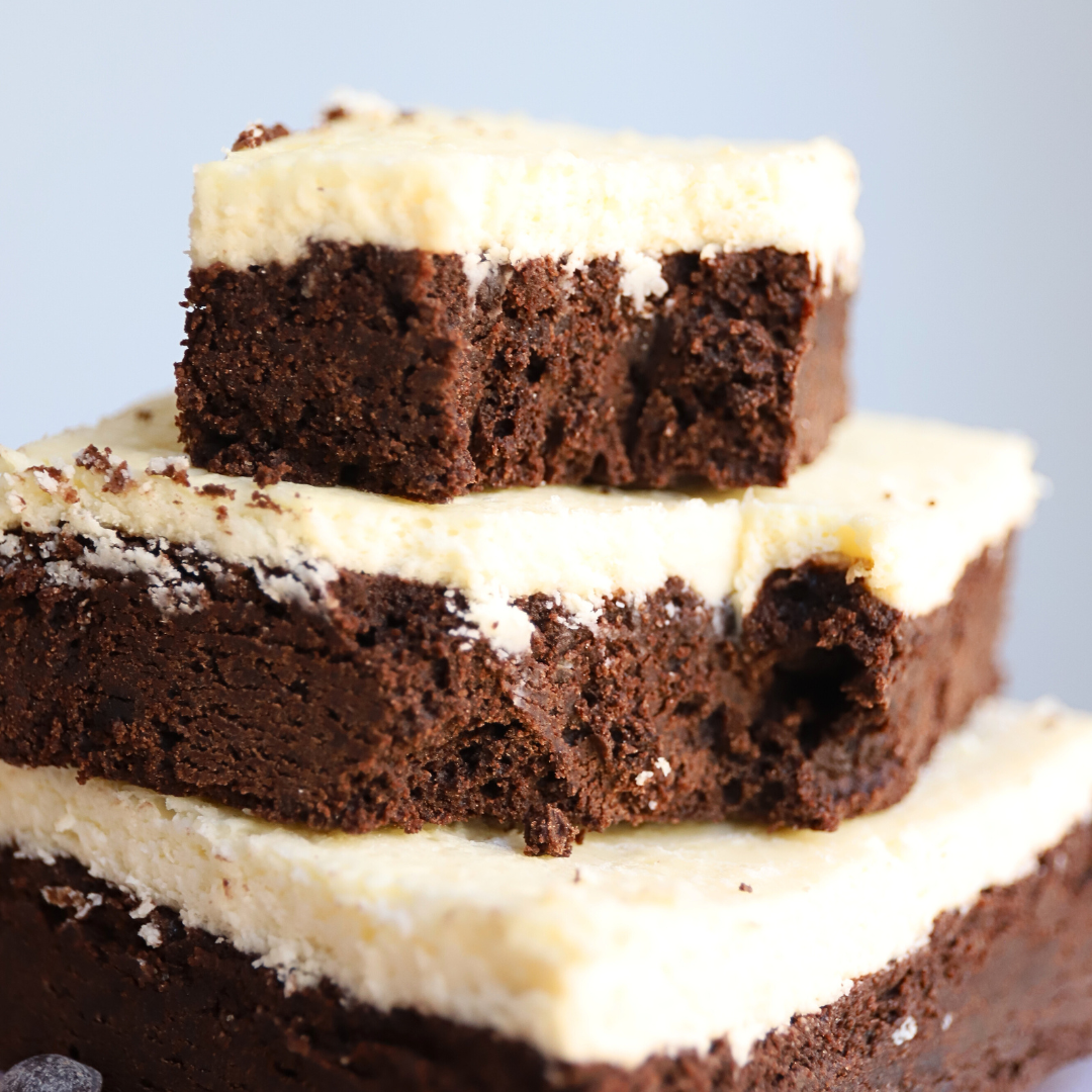 Keto Brownie Cheesecake Bites