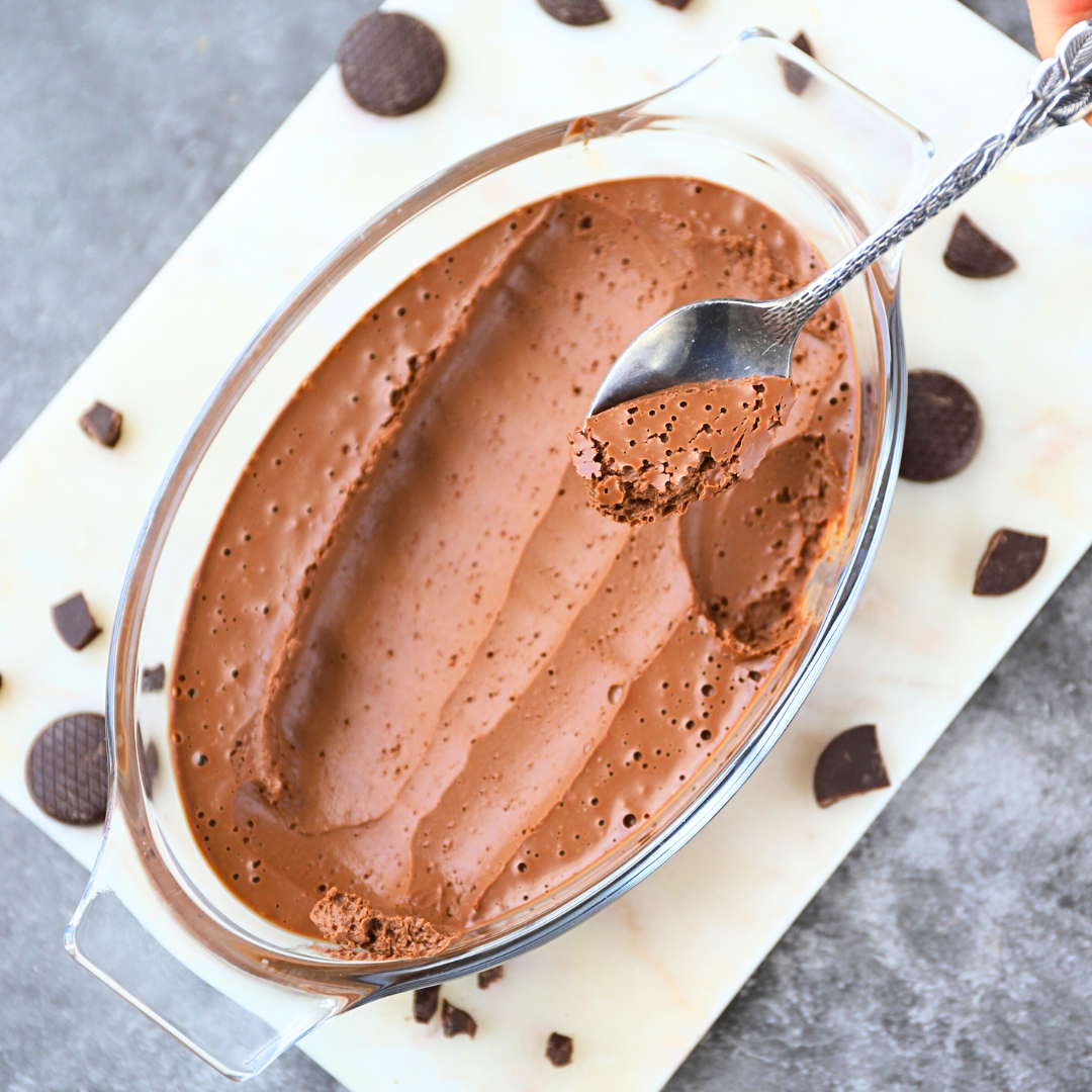 2 Zutaten Keto Schoko-Kokos-Mousse
