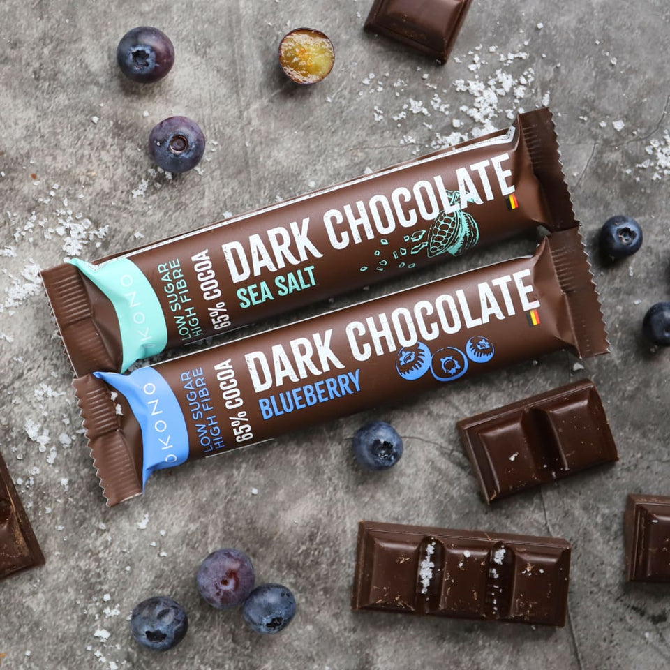 Dark Chocolate Blueberry Schokoriegel | 20er Maxipack