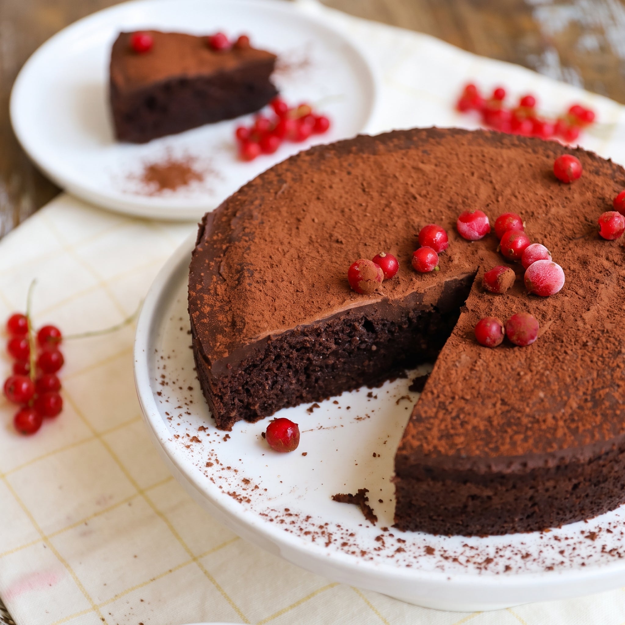 Getränkter Keto Schokokuchen