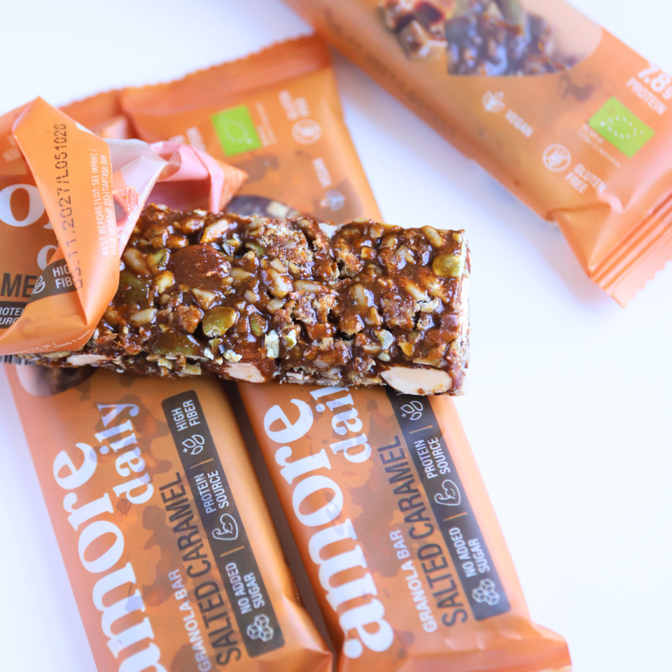 Lower-Carb* Granola Bar | Salted Caramel