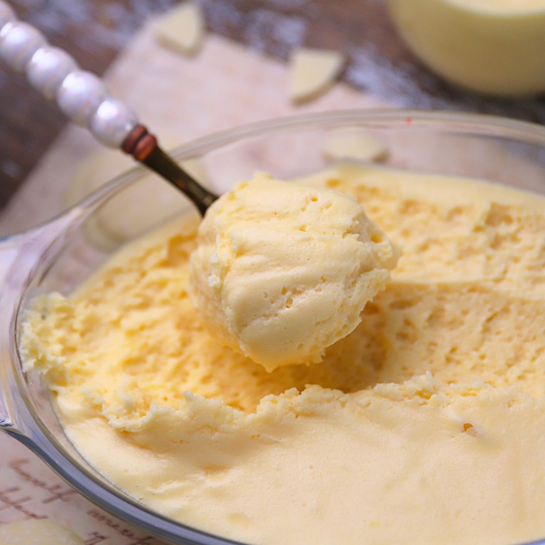 Weiße Schoko-Vanille-Mousse ohne Zuckerzusatz