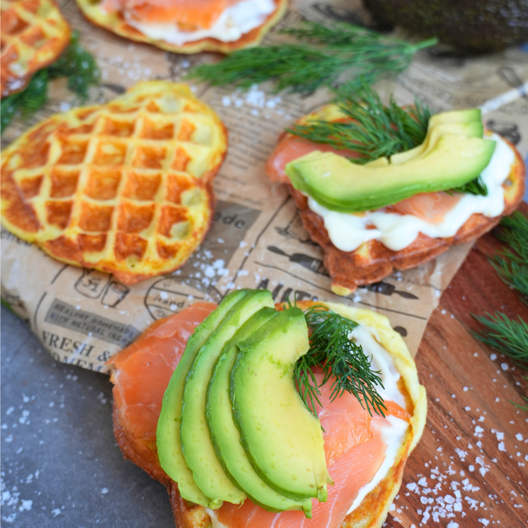 2-Zutaten Low-Carb Waffeln