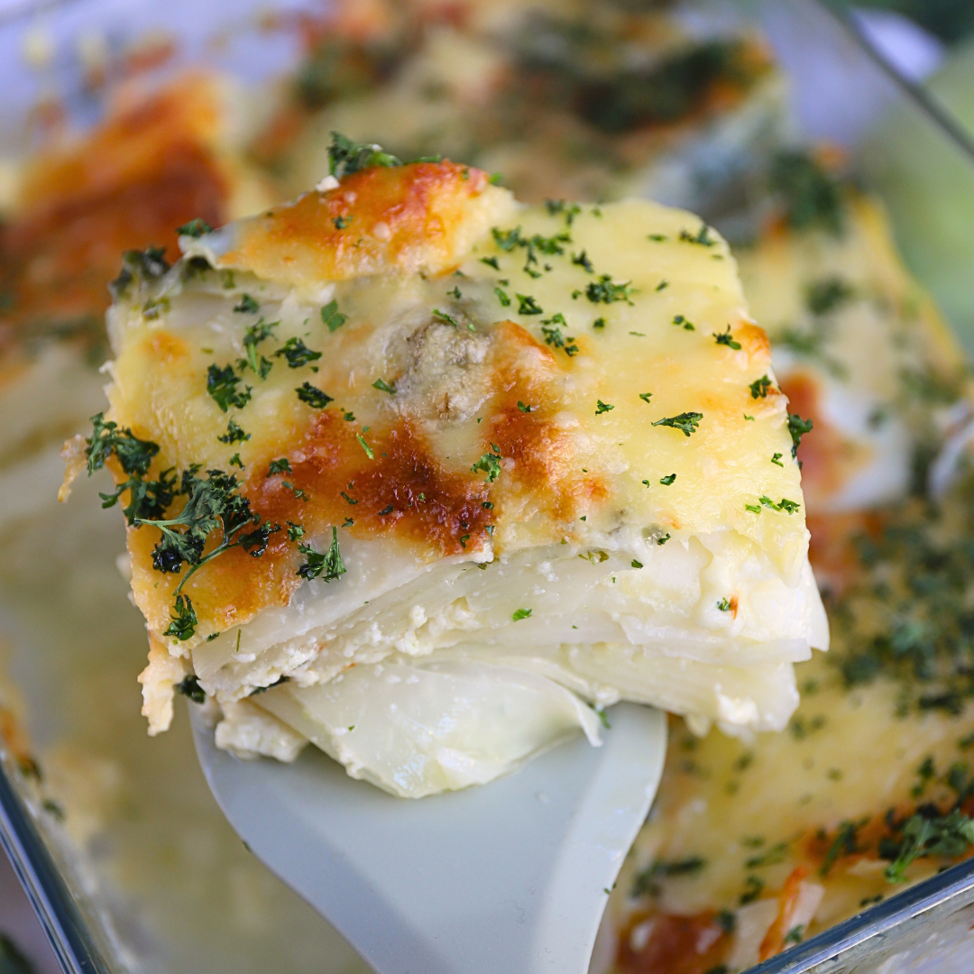 Keto Kohlrabi-Gratin