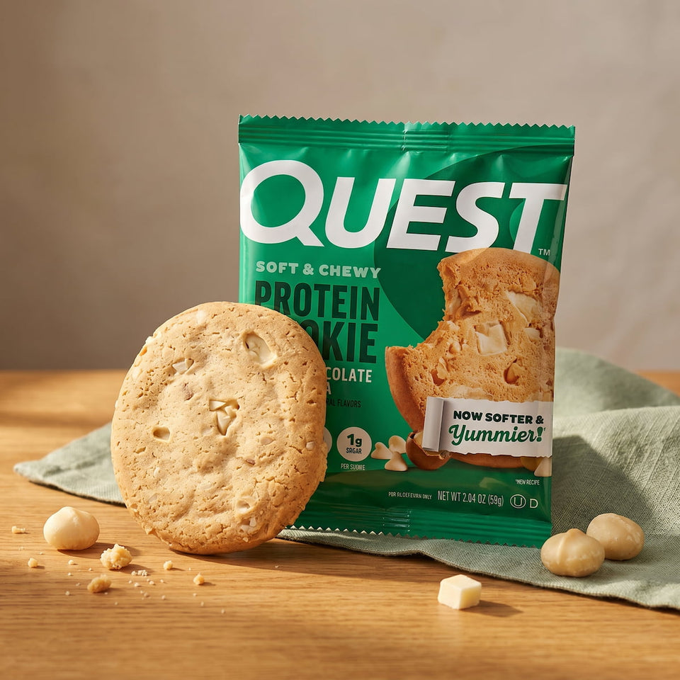 White Chocolate Macadamia Protein Cookie