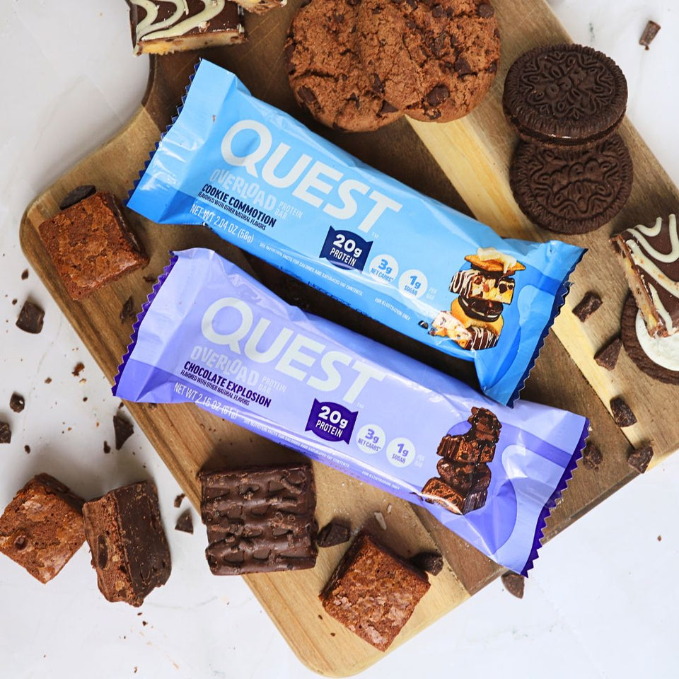 Chocolate Explosion Overload Quest Proteinriegel | Maxipack mit 12 Stück