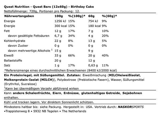 Birthday Cake Proteinriegel